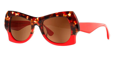 Theo® Kara TH KARA 14 - Lipstick / Red Tortoise Sunglasses