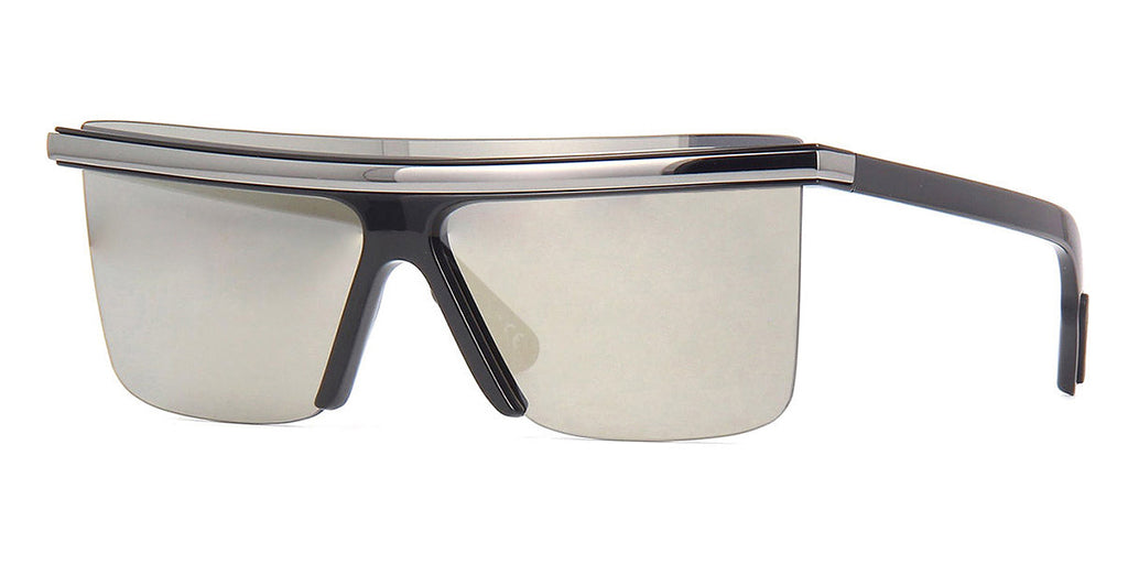 Kenzo White Reflective Sunglasses Sleek Design KENZO® Eyewear Authorized Dealer - EuroOptica™ NYC main image 4