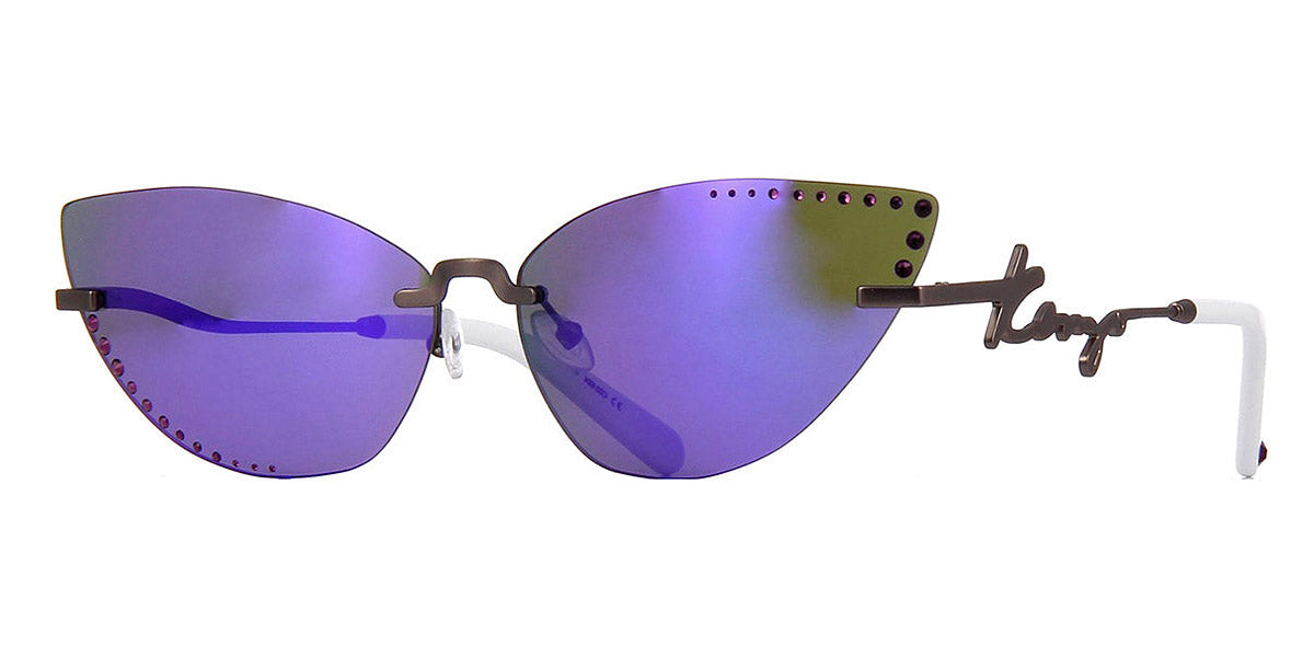 Kenzo® kz40004u Sunglasses - Satin Gunmetal and White