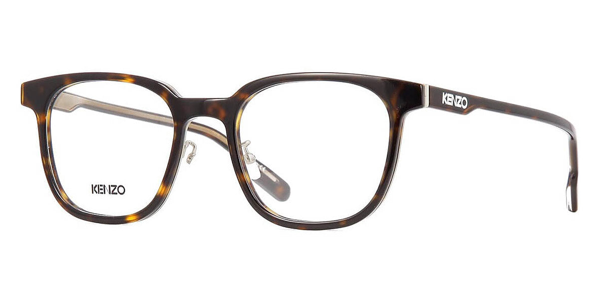Kenzo® kz50106f Eyeglasses - Dark Havana on Matte Silver