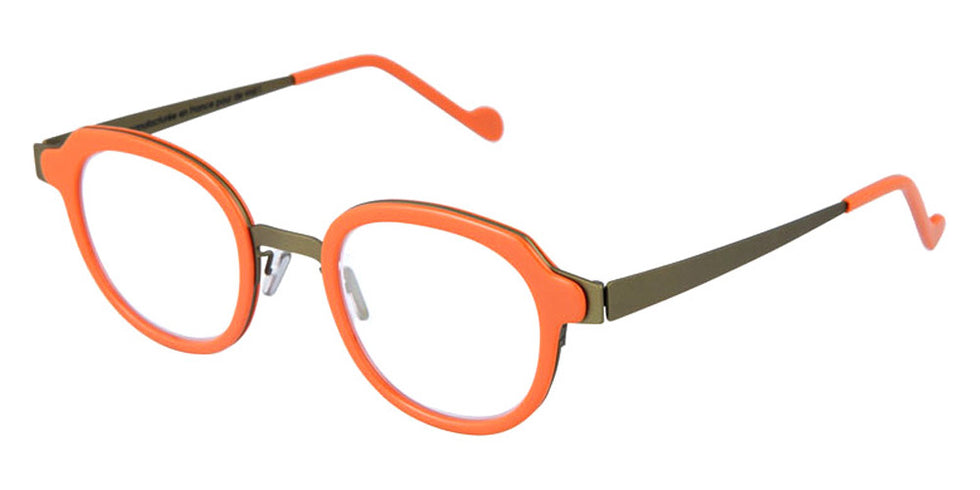 NaoNed® Kereon NAO Kereon 43OR 46 - Matte Khaki / Dusty Orange Eyeglasses