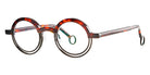 Theo® Kicker TH KICKER 005 42 - Brown/Red+Citrus Black Eyeglasses