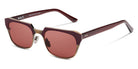 SALT.® KNOX SAL KNOX 002 55 - Redwood Antique Gold/CR39 Crimson Lens Sunglasses