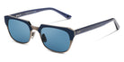 SALT.® KNOX SAL KNOX 003 55 - Indigo Blue Antique Silver/CR39 Denim Lens Sunglasses