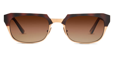 SALT.® KNOX SAL KNOX 004 55 - Copper Brushed Honey Gold/CR39 Brown Gradient Lens Sunglasses