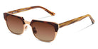 SALT.® KNOX SAL KNOX 004 55 - Copper Brushed Honey Gold/CR39 Brown Gradient Lens Sunglasses