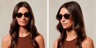 SALT.® KNOX SAL KNOX 004 55 - Copper Brushed Honey Gold/CR39 Brown Gradient Lens Sunglasses