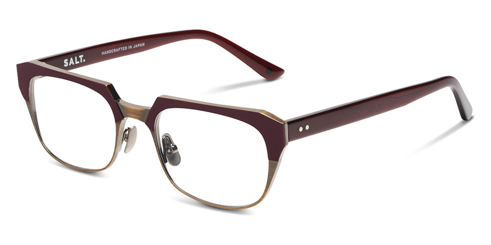 SALT.® KNOX RX SAL KNOX RX 001 55 - Redwood Antique Gold Eyeglasses
