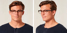 SALT.® KNOX RX SAL KNOX RX 001 55 - Redwood Antique Gold Eyeglasses