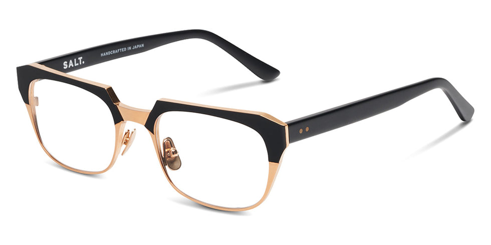 SALT.® KNOX RX SAL KNOX RX 004 55 - Black Sand Honey Gold Eyeglasses