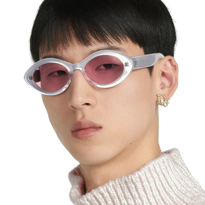 Dior® LuckyDior R1I LCKYR1IXR 4SR0 - Silver-Tone Sunglasses