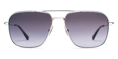 SALT.® LELAND SAL LELAND 003 58 - Traditional Silver/Polarized CR39 Grey Gradient Lens Sunglasses