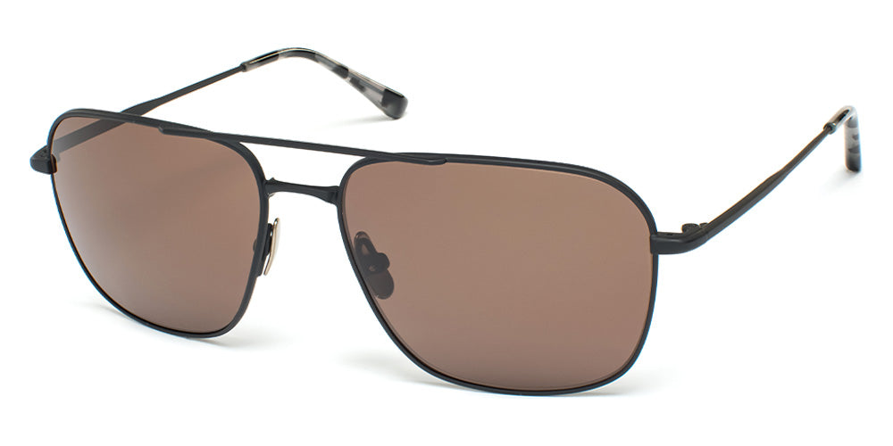 SALT.® LELAND SAL LELAND 004 58 - Black Sand/Polarized CR39 Deep Brown Lens Sunglasses
