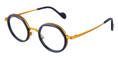 NaoNed® Leoz NAO Leoz 23GE 44 - Solid Pewter Grey / Bright Yellow Eyeglasses
