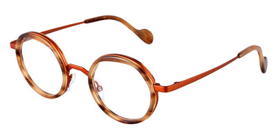 NaoNed® Leoz NAO Leoz 42C 44 - Horn / Rust Orange Eyeglasses