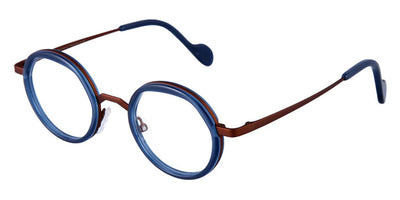 NaoNed® Leoz NAO Leoz 45BMO 44 - Opal Navy Blue / Matte Chestnut Brown Eyeglasses
