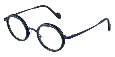 NaoNed® Leoz NAO Leoz 59VA 44 - Solid Military Green / Matte Blue Eyeglasses