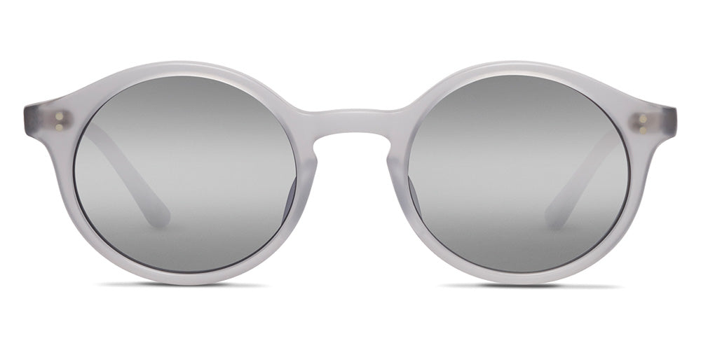 SALT.® LEWIS SAL LEWIS 002 48 - Matte Smoke Grey/Glass Silver Half Flash Lens Sunglasses