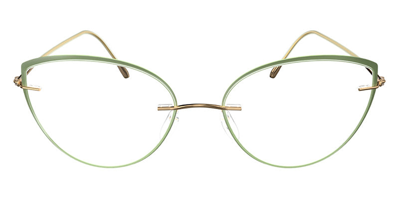 Silhouette® Lite Spirit Accent Rings LITE SPIRIT ACCENT RINGS LR 8540 - 8540 Champagne / Olive Eyeglasses