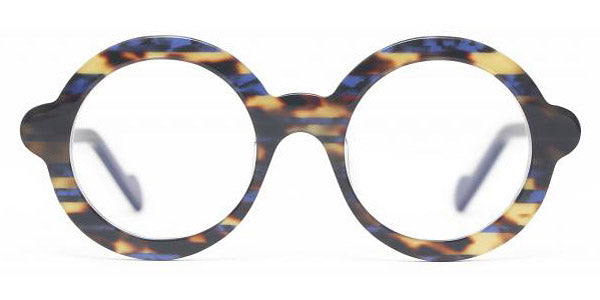 Henau® Lunalus H LUNALUS Q84 48 - Blue Turtle/Dark Blue Transparent Q84 Eyeglasses