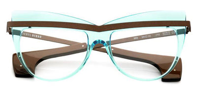Henau® M 2 H M 2 J10 55 - Light Blue Transparent/Brown J10 Eyeglasses