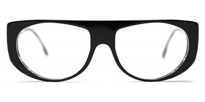 Henau® M 311 H M 311 V45 51 - Black/White/Gray Striped Transparent V45 Eyeglasses