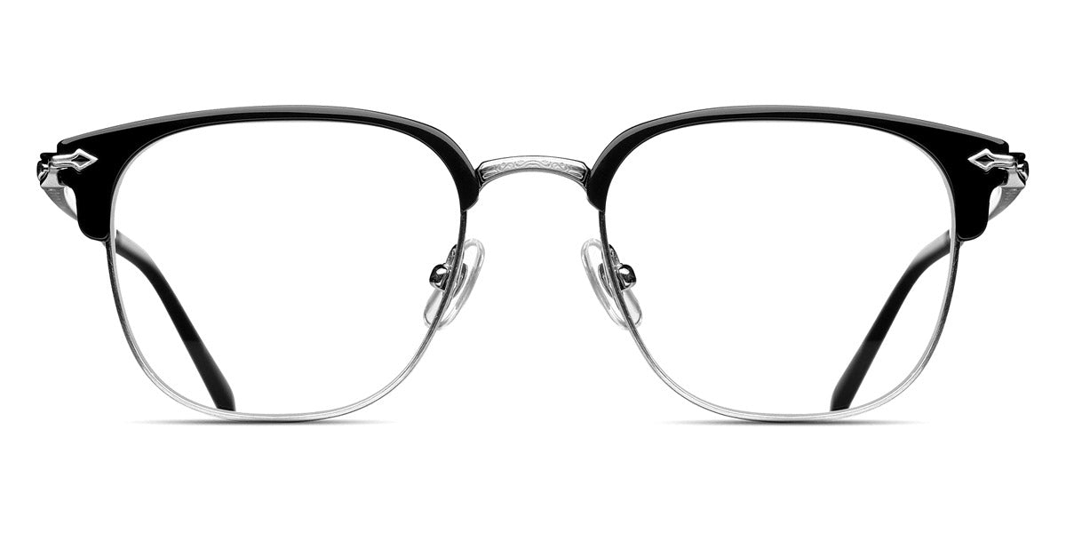 Matsuda® M2036 MTD M2036 Black 50 - Black / Palladium White Eyeglasses