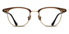 Matsuda® M2048 MTD M2048 Matte Taupe/Antique Gold 48 - Matte Taupe / Antique Gold Eyeglasses