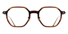 Matsuda® M2053 MTD M2053 Light Brown Stripe/Brushed Pale Gold 48 - Light Brown Stripe / Brushed Pale Gold Eyeglasses