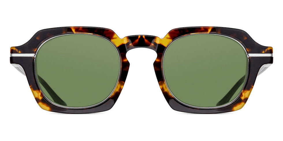 Matsuda® M2055 MTD M2055 Tokyo Tortoise/Brushed Silver/Sage Green 48 - Tokyo Tortoise/Brushed Silver / Sage Green Sunglasses