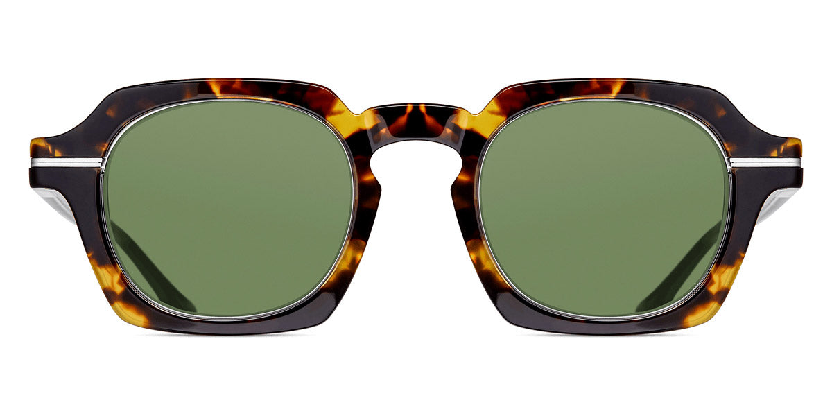 Matsuda® M2055 MTD M2055 Tokyo Tortoise/Brushed Silver/Sage Green 48 - Tokyo Tortoise/Brushed Silver / Sage Green Sunglasses