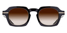 Matsuda® M2055 MTD M2055 Black/Brushed Gold/Brown Gradient 48 - Black/Brushed Gold / Brown Gradient Sunglasses