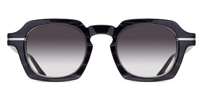 Matsuda® M2055 MTD M2055 Black Stripe/Brushed Silver/Grey Gradient 48 - Black Stripe/Brushed Silver / Grey Gradient Sunglasses
