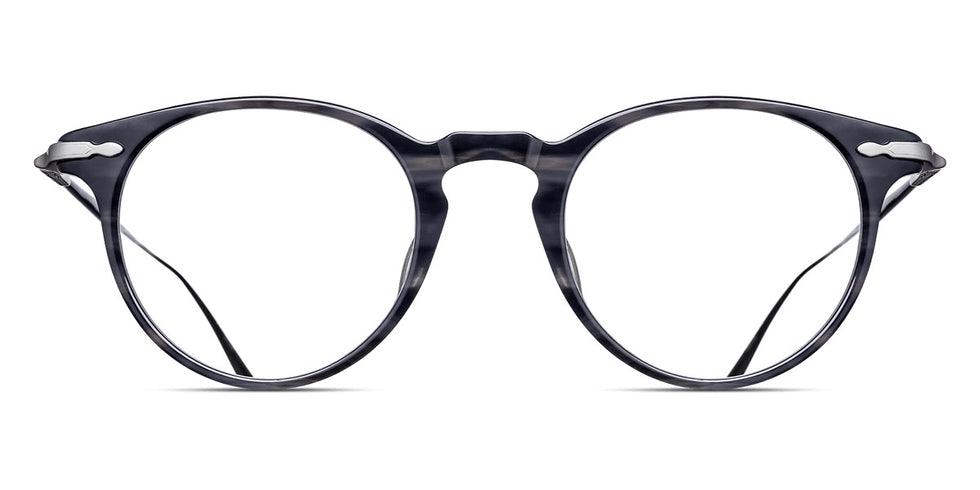Matsuda® M2056 MTD M2056 Black Stripe/Brushed Silver 47 - Black Stripe / Brushed Silver Eyeglasses