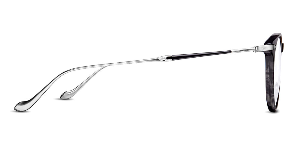 Matsuda® M2056 MTD M2056 Black Stripe/Brushed Silver 47 - Black Stripe / Brushed Silver Eyeglasses