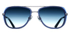 Matsuda® M3023 MTD M3023 Antique Silver/Blue Gradient 52 - Antique Silver / Blue Gradient Sunglasses