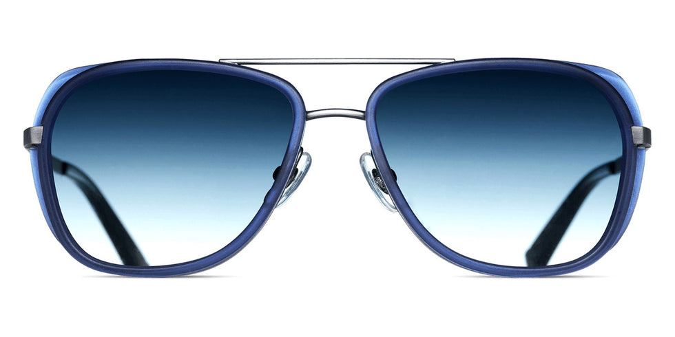 Matsuda® M3023 MTD M3023 Antique Silver/Blue Gradient 52 - Antique Silver / Blue Gradient Sunglasses