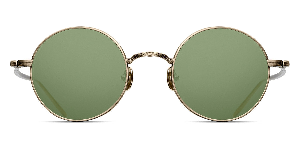 Matsuda® M3087 MTD M3087 Antique Gold/Sage Green 46 - Antique Gold / Sage Green Sunglasses