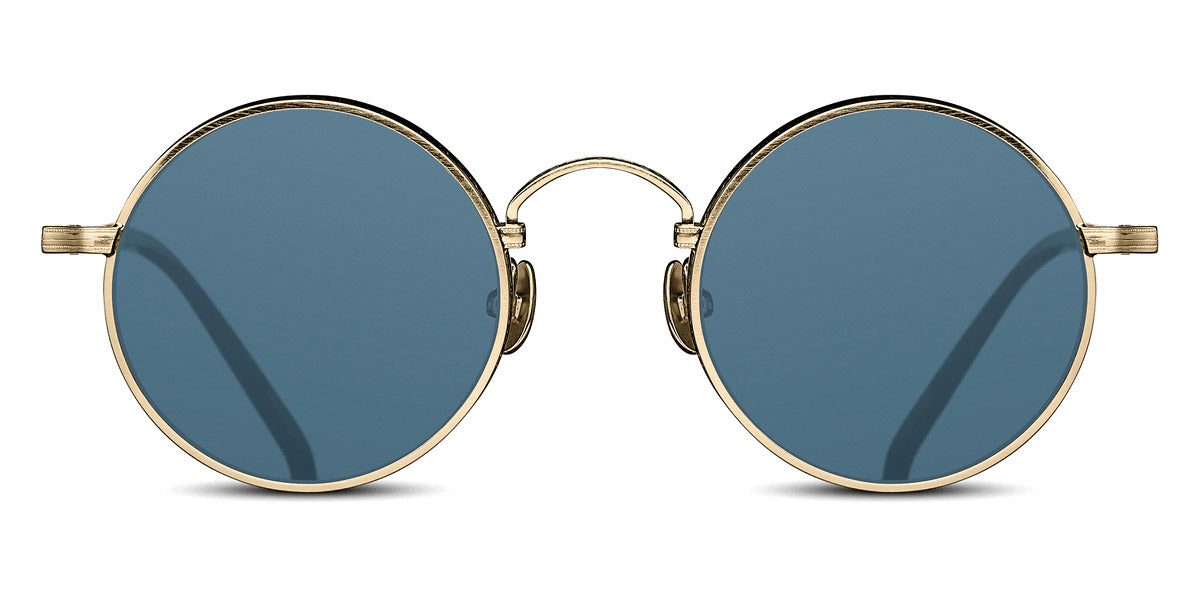 Matsuda® M3100 MTD M3100 Brushed Gold/Matte Black/Blue Grey 47 - Brushed Gold/Matte Black / Blue Grey Sunglasses