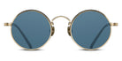 Matsuda® M3100 MTD M3100 Brushed Gold/Matte Black/Blue Grey 47 - Brushed Gold/Matte Black / Blue Grey Sunglasses