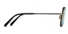 Matsuda® M3100 MTD M3100 Brushed Gold/Matte Black/Blue Grey 47 - Brushed Gold/Matte Black / Blue Grey Sunglasses