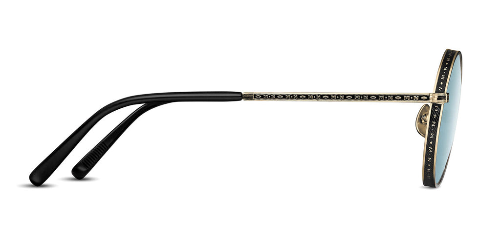 Matsuda® M3100 MTD M3100 Brushed Gold/Matte Black/Blue Grey 47 - Brushed Gold/Matte Black / Blue Grey Sunglasses