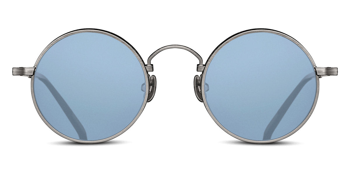 Matsuda® M3100 MTD M3100 Antique Silver/Navy/Cobalt Blue 47 - Antique Silver/Navy / Cobalt Blue Sunglasses