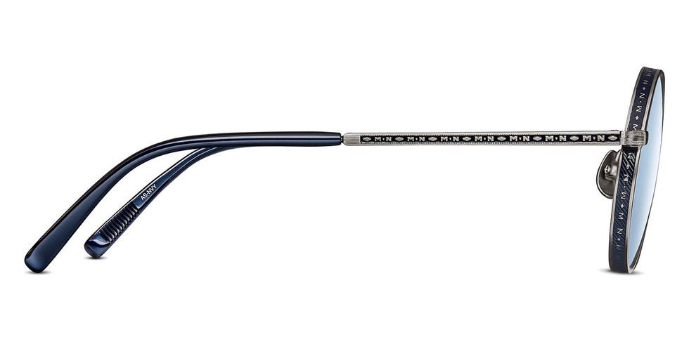 Matsuda® M3100 MTD M3100 Antique Silver/Navy/Cobalt Blue 47 - Antique Silver/Navy / Cobalt Blue Sunglasses