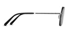Matsuda® M3100 MTD M3100 Palladium White/Matte Black/Grey 47 - Palladium White/Matte Black / Grey Sunglasses