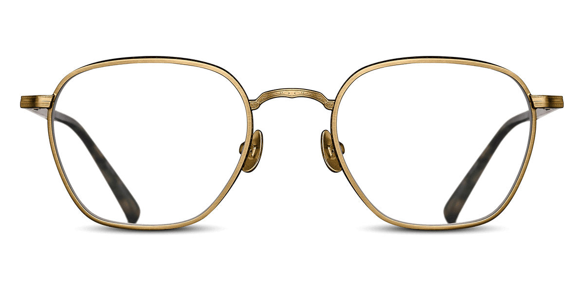 Matsuda® M3101 MTD M3101 Antique Gold/Dark Brown 52 - Antique Gold / Dark Brown Eyeglasses