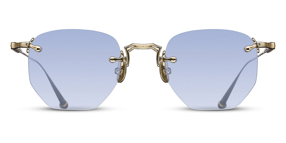 Matsuda® M3104-A MTD M3104-A Brushed Gold/Cafe Blue Gradient 46 - Brushed Gold / Cafe Blue Gradient Sunglasses