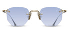 Matsuda® M3104-A MTD M3104-A Brushed Gold/Cafe Blue Gradient 46 - Brushed Gold / Cafe Blue Gradient Sunglasses