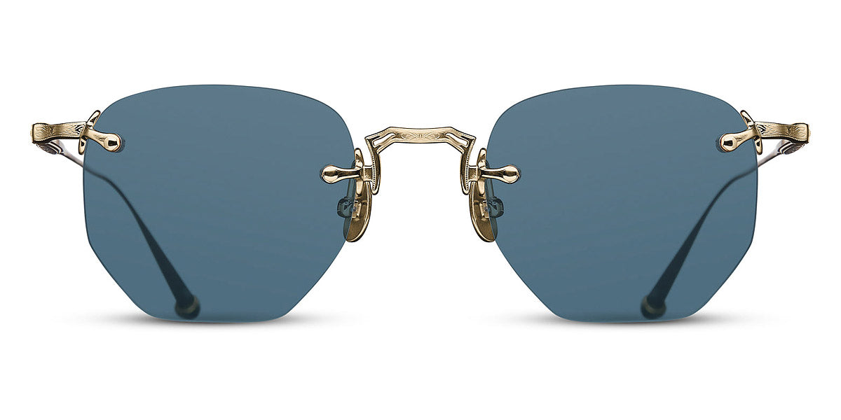Matsuda® M3104-A MTD M3104-A Brushed Gold/Blue Grey 46 - Brushed Gold / Blue Grey Sunglasses