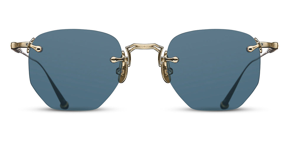 Matsuda® M3104-A MTD M3104-A Brushed Gold/Blue Grey 46 - Brushed Gold / Blue Grey Sunglasses
